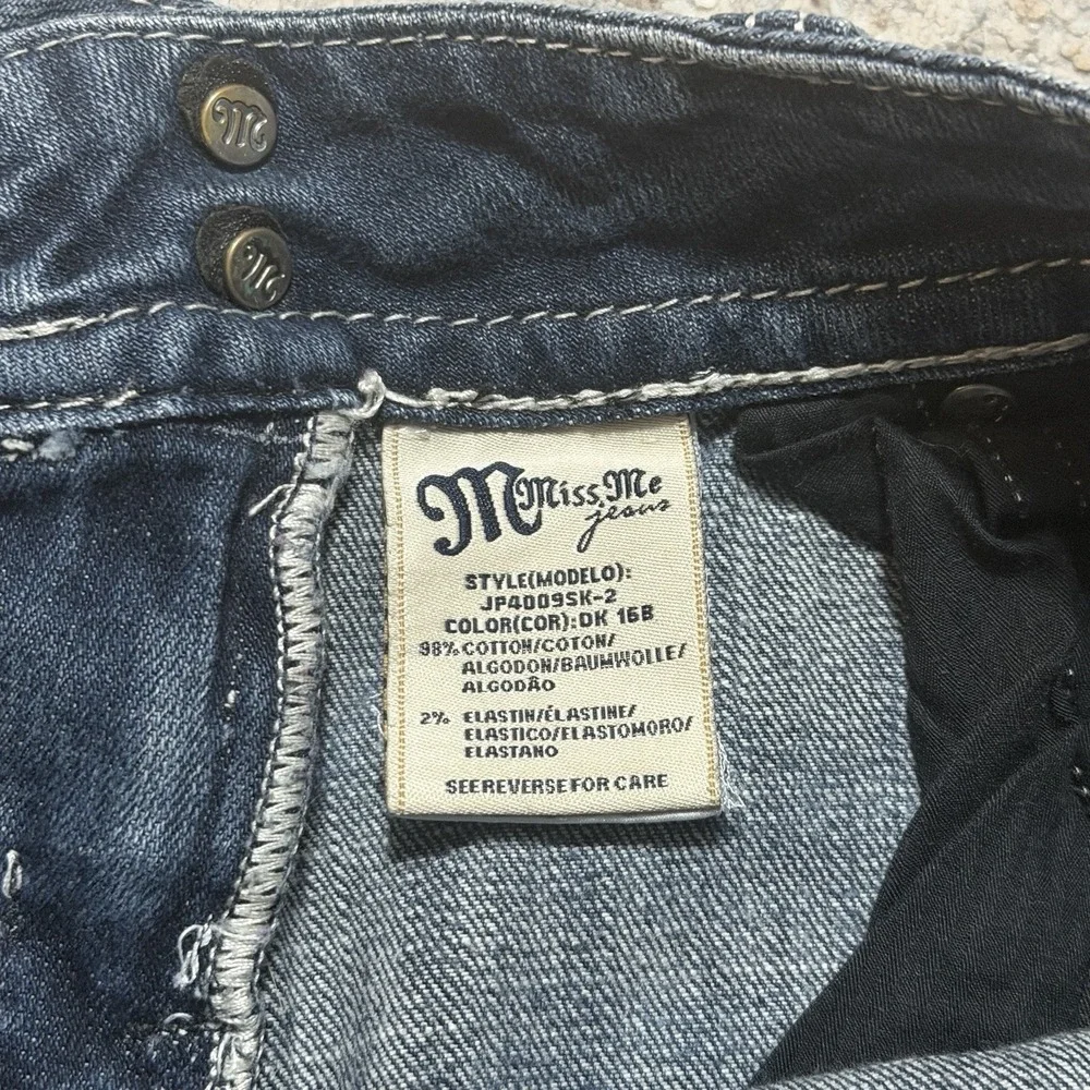 Miss Me Jeans Women 28 Skinny Low Rise Stretch Denim Medium Wash Signature 28x30 - Picture 7 of 10